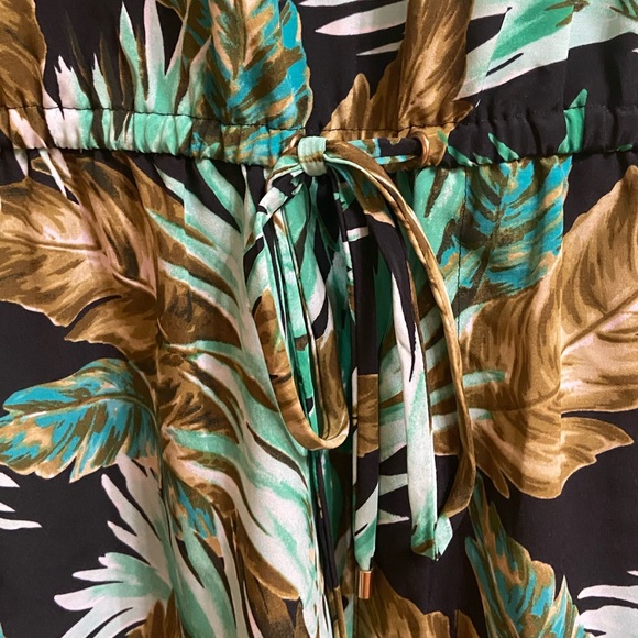 Lauren Ralph Lauren Palm Fronds Tropical Print Jumpsuit, Size 14 - Picture 9 of 16